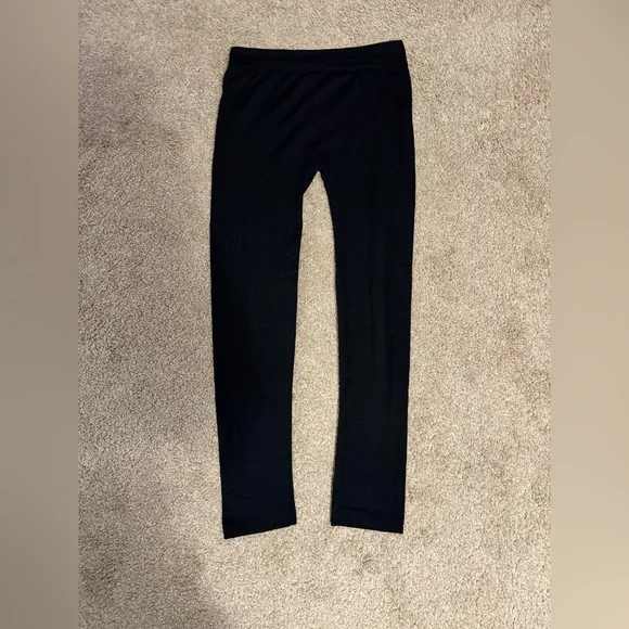 Black Fleece Lined Tights Size L/XL - Picture 1 of 2